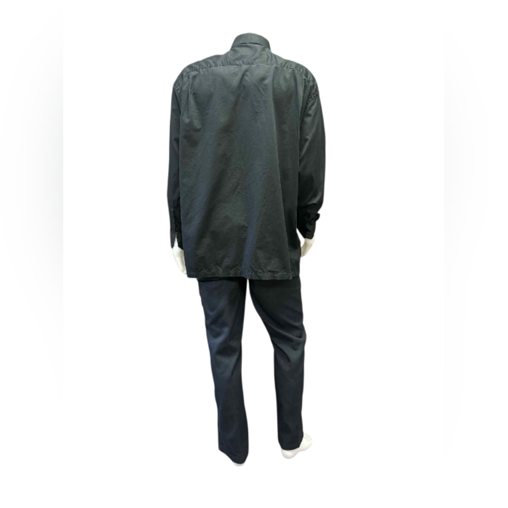 Oscar De La Renta Black Button Down Longsleeve Size 17 1/2 (34/35”) - Picture 3 of 8